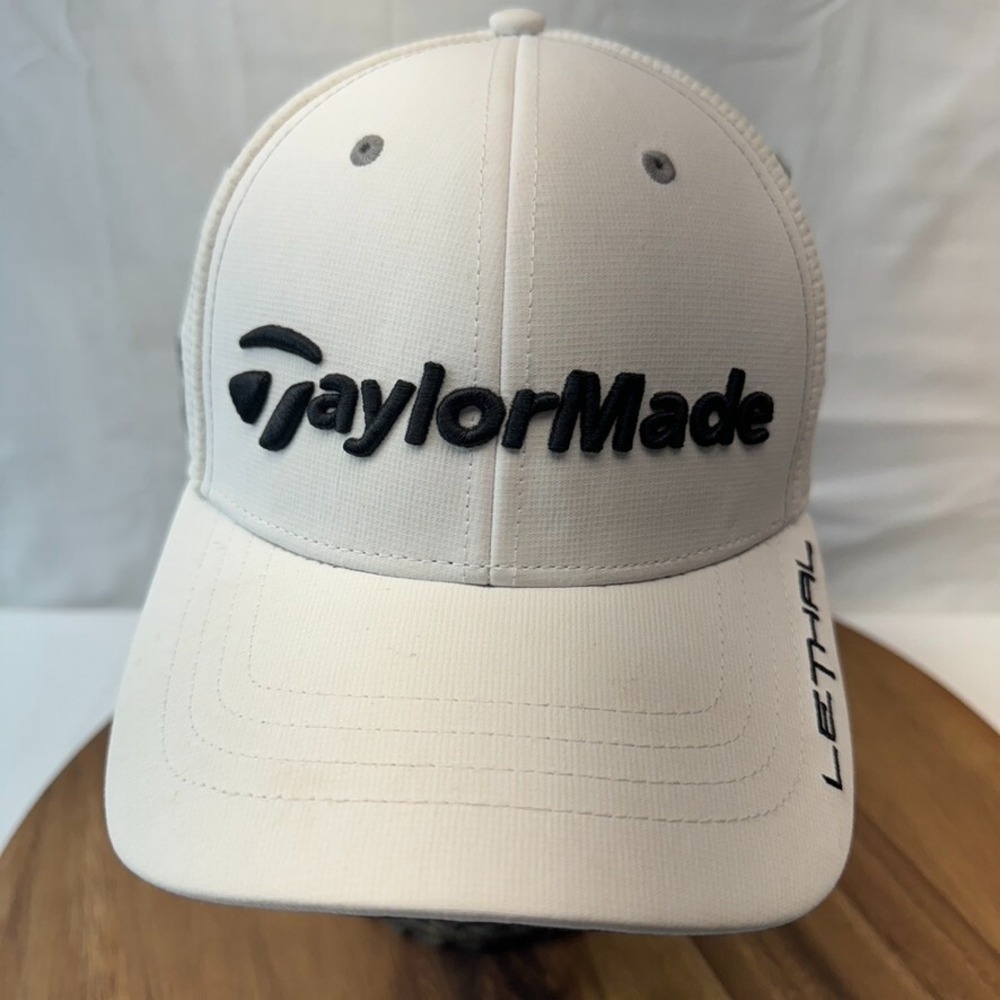 Taylor Made Hat Cap Lethal RBZ‎ Golf Adult White A-flex Small/Medium